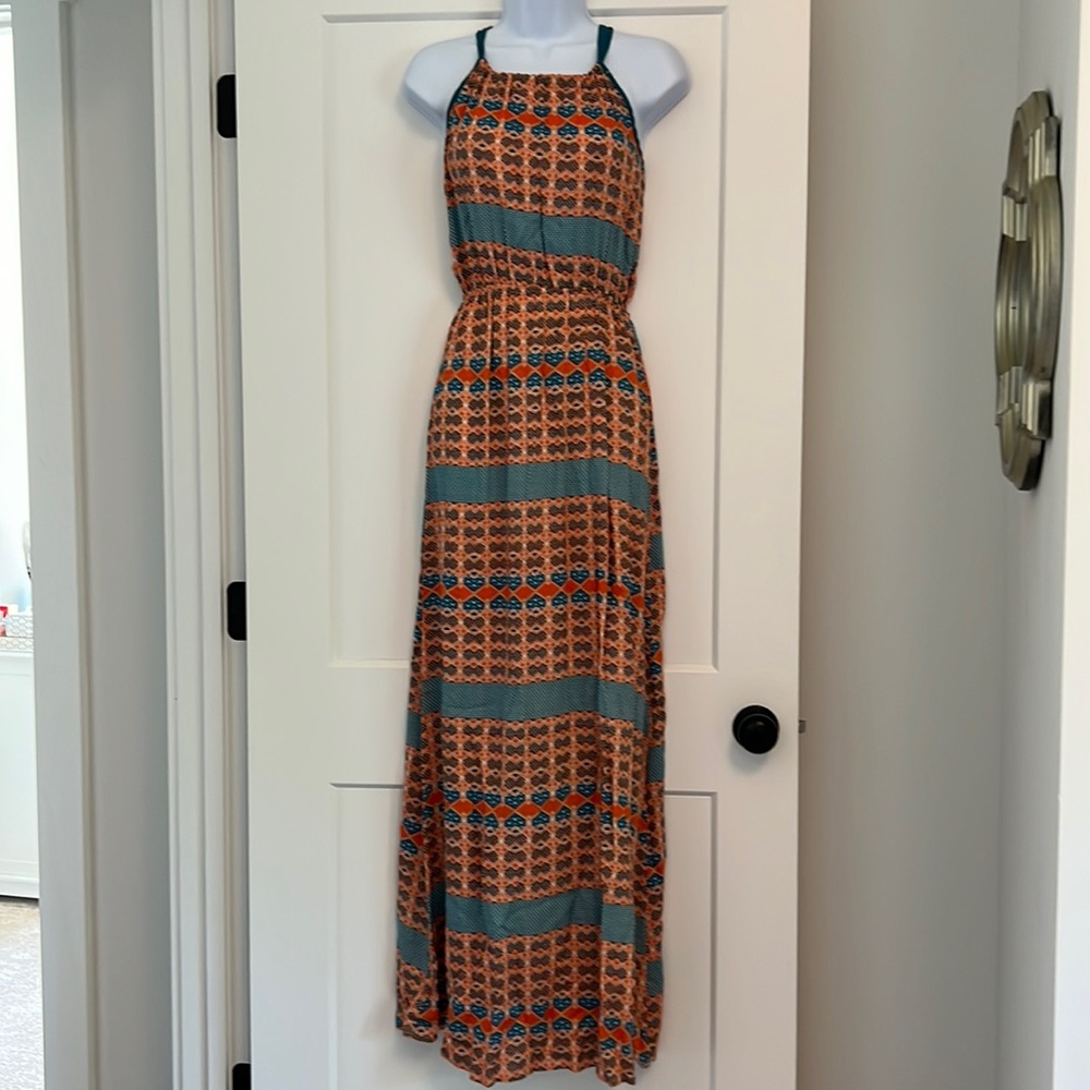 Ezra maxi dress, ties in back